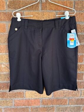 PGA Tour Exceptional Fit Black Golf Shorts Women’s Size 10 NWT